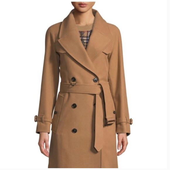 Authentic Burberry Cranston Plaid Collar wool trench coat IT 42 US 8 - Picture 7 of 16